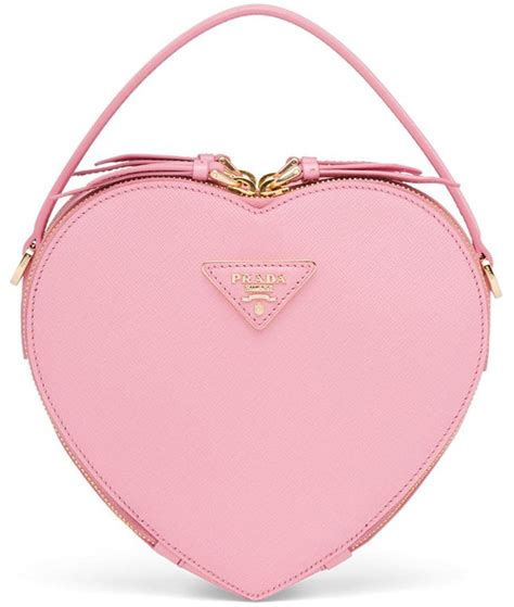 prada pink heart bag|prada heart mini bags.